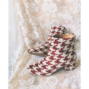 Free People New Tapestry Hondstooth Ankle Boots
